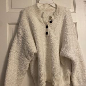 La hearts fuzzy sweater